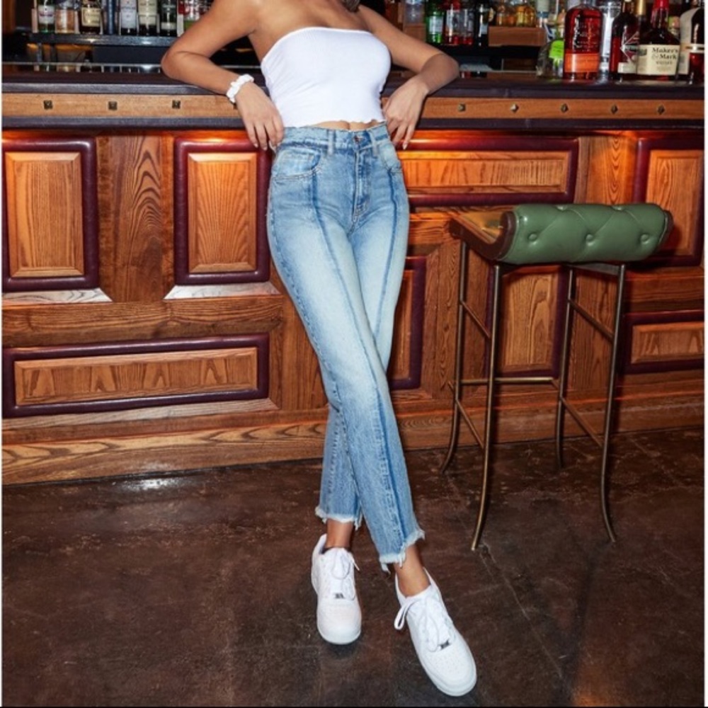 REVICE Denim Ziggy Crops / Blurred Lines